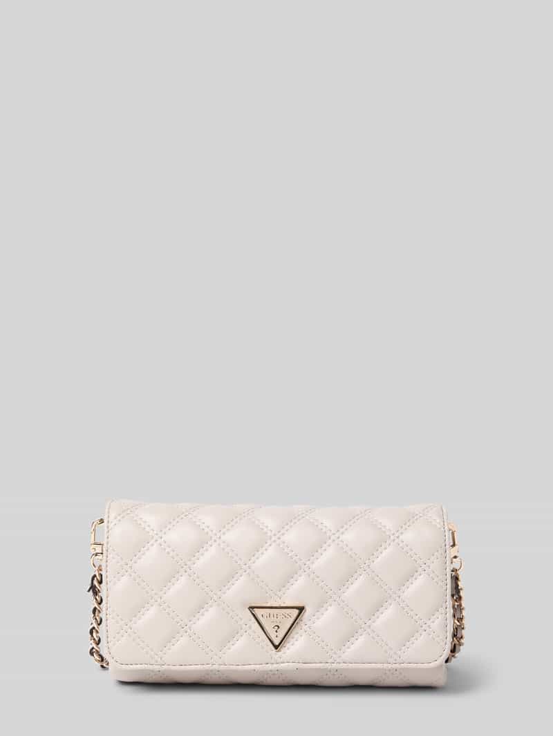 Guess Clutch met doorgestikte naden en labelapplicatie, model 'GIULLY II'