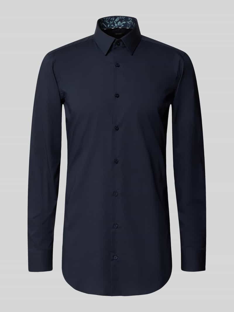 Boss Slim fit zakelijk overhemd met extra lange mouwen model 'HANK'