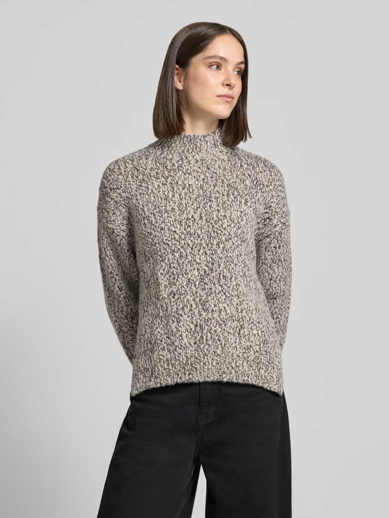 Lacoste oversized pullover van wolmix beige, foto 3
