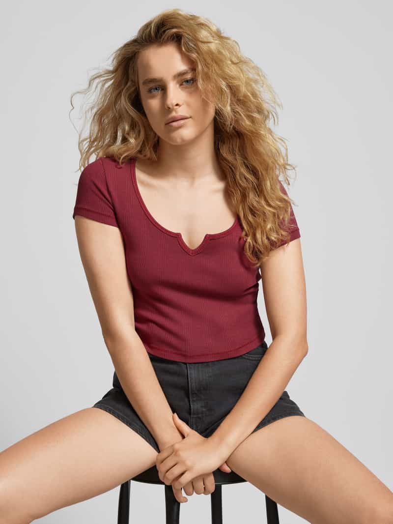 Tommy Jeans Korte top met logostitching