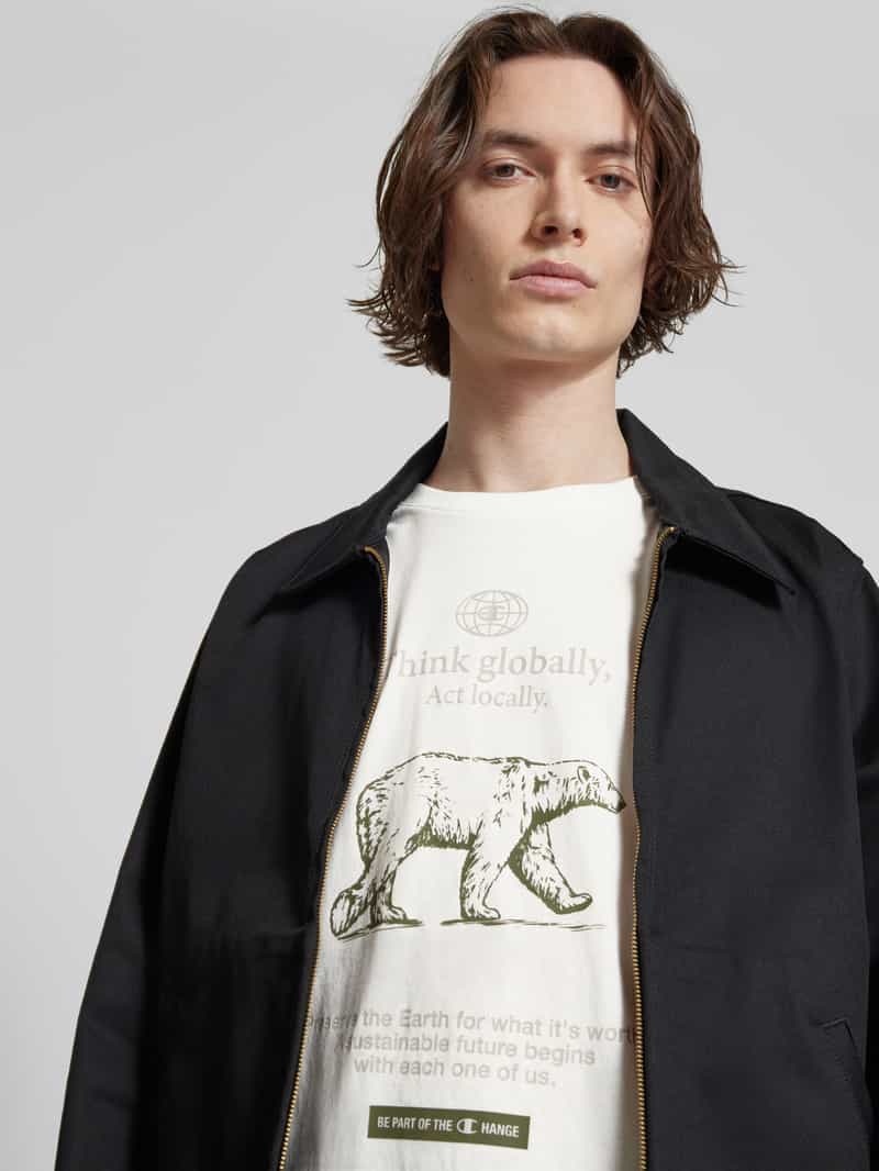 Champion T-shirt met labeldetails