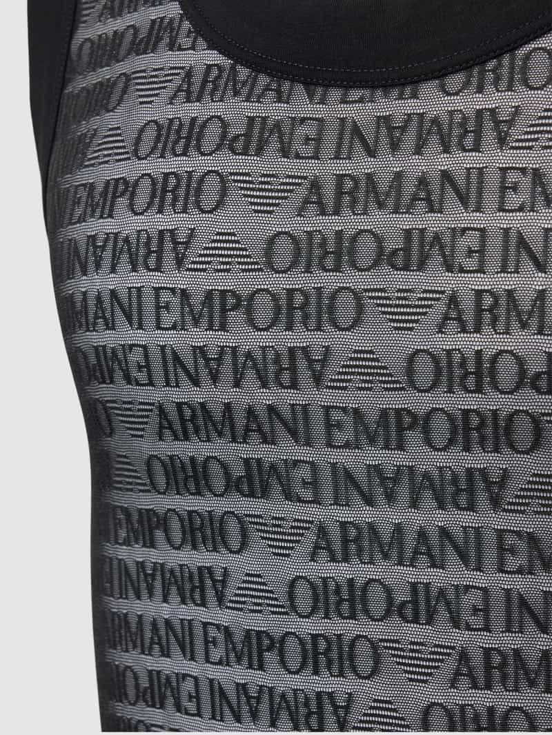Emporio Armani Top met bandjes en all-over motief