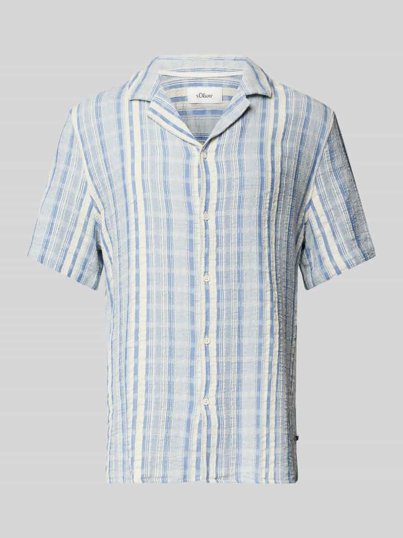 s.Oliver RED LABEL Oversized vrijetijdsoverhemd van puur katoen