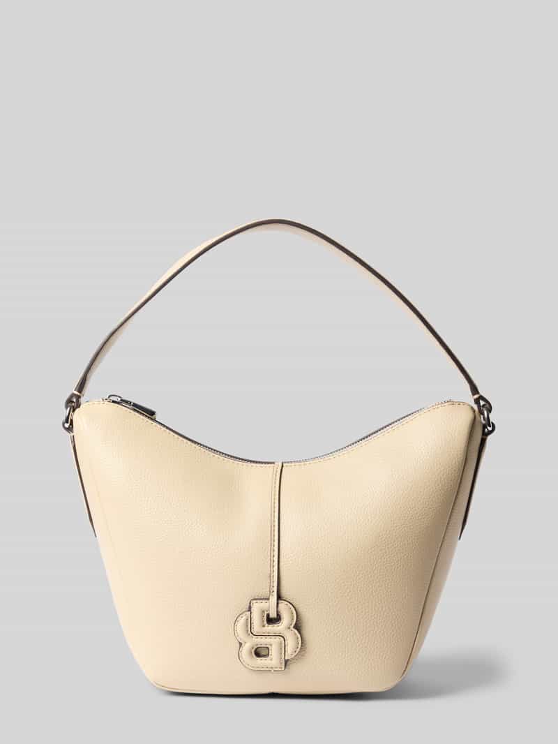 Handtas met leerlook model 'ANETT SM HOBO'