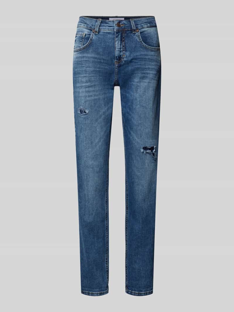 Angels Boyfriend jeans in verkorte pasvorm, model 'SEQUIN'