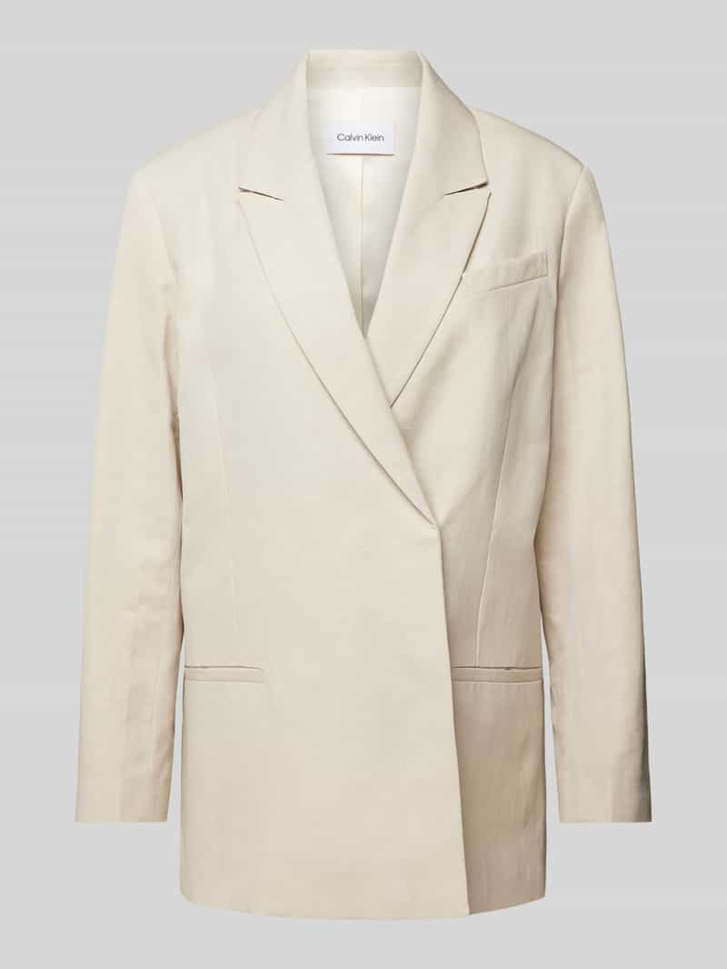 Calvin Klein Womenswear Blazer met paspelzak op de borst