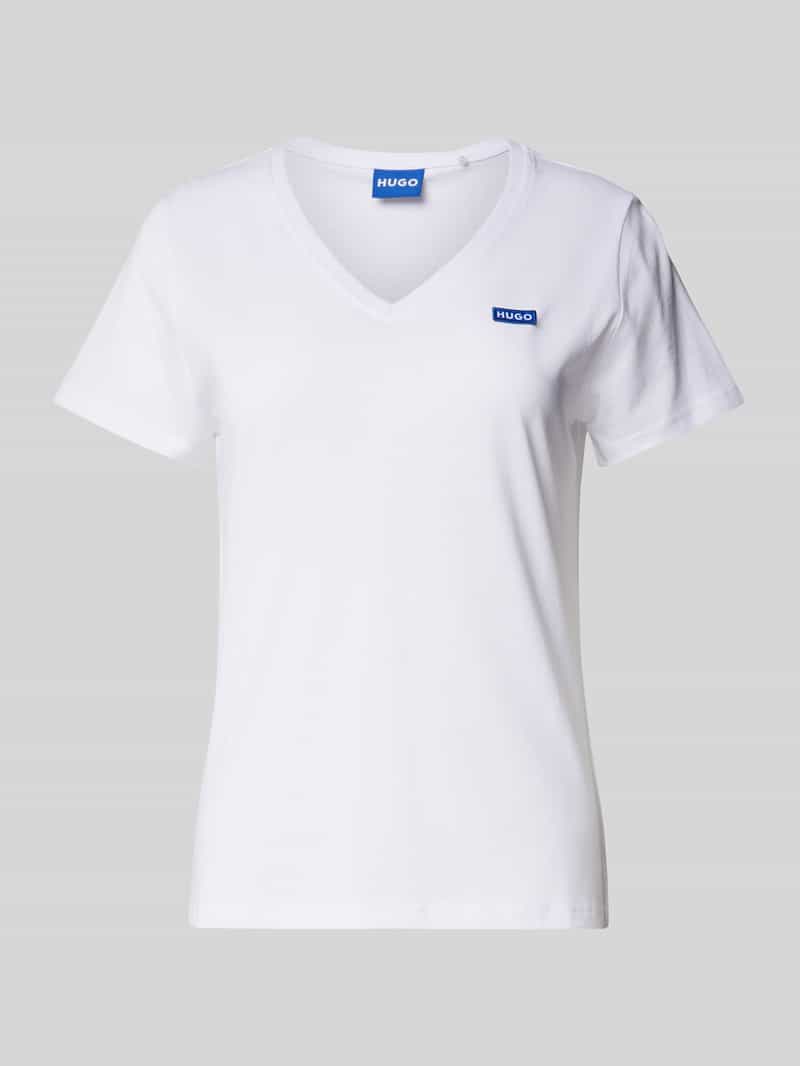 Hugo Blue NU NIEUW bij P&C*: T-shirt met labelstitching model 'Classic'