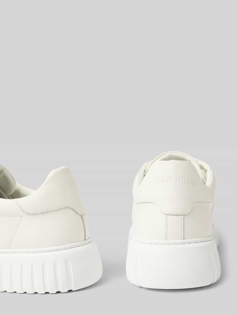 Antony Morato Leren sneakers met labelapplicatie