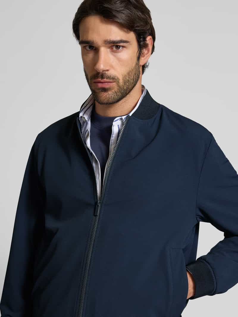 Boss Regular fit blouson met fijne structuur model 'HANRY'