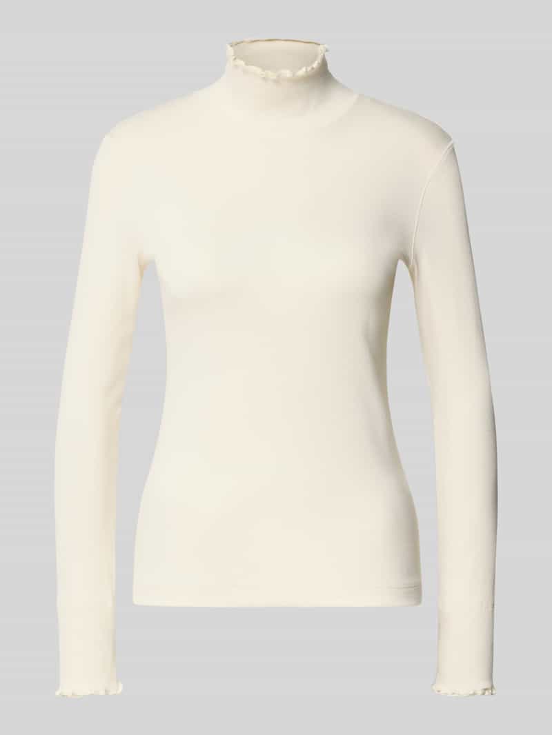 Marc Cain Shirt met lange mouwen en opstaande kraag