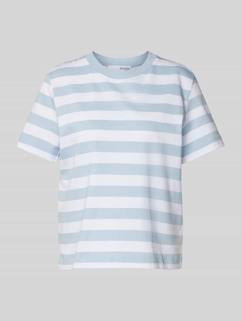 Selected Femme T-shirt met ronde hals model 'ESSENTIAL'