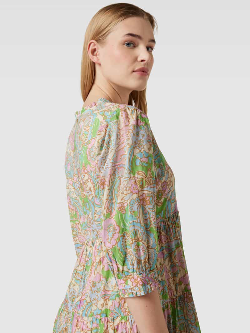 Fabienne Chapot Maxi-jurk van puur biologisch katoen met V-hals model 'Cala'