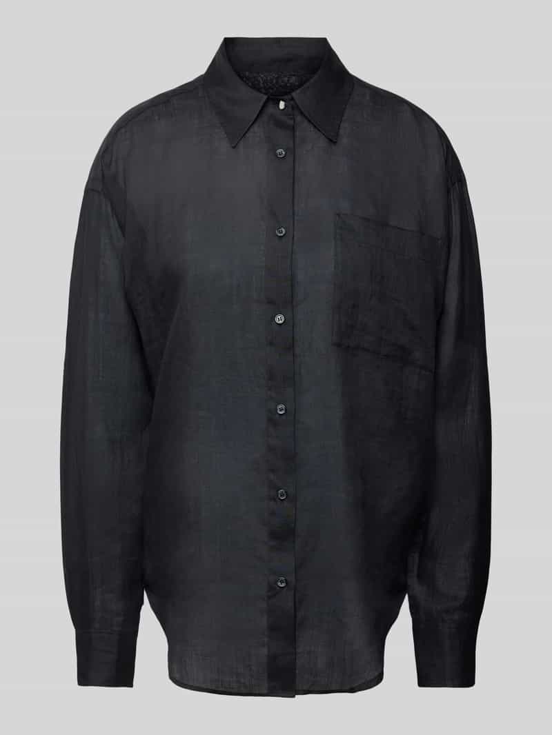 Boss Orange Blouse met opgestikte borstzak model 'Bostik'
