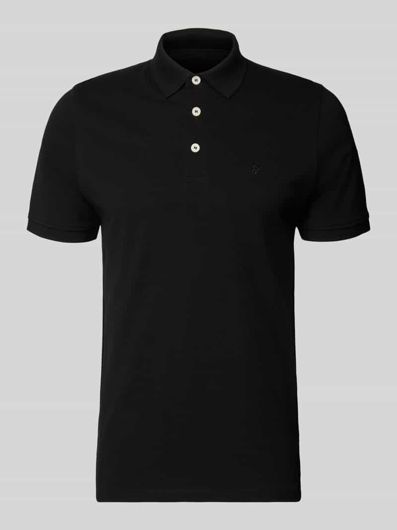 jack & jones Regular fit poloshirt met labelstitching model 'PAULOS'