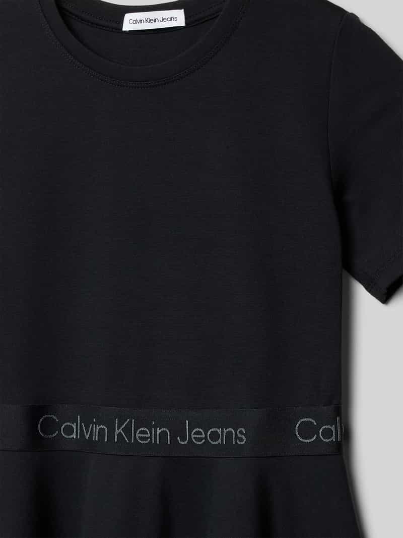 Calvin Klein Jeans Jurk met labeldetail