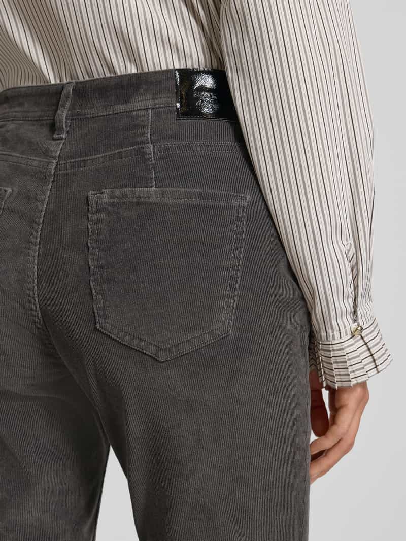 BRAX Slim fit corduroy broek van katoenmix model 'Mary'