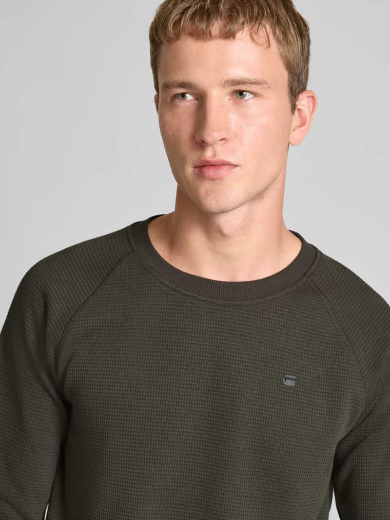 G-Star Raw Regular fit shirt met lange mouwen in gebreide look model 'Jirgi'