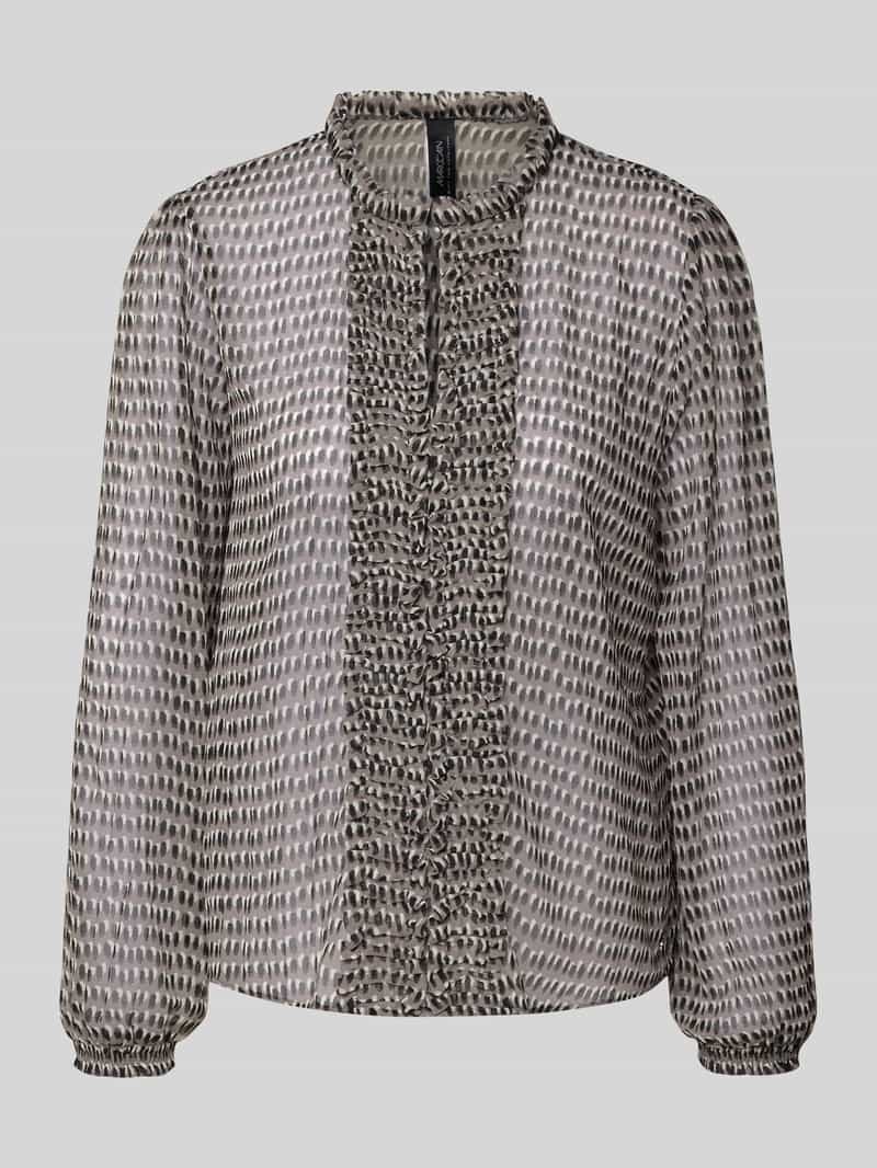 Marc Cain Regular fit blouse met ruches