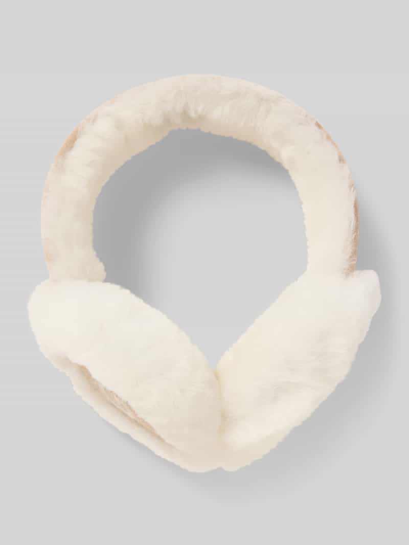 Ugg Oorwarmers van lamsvacht met labelstitching