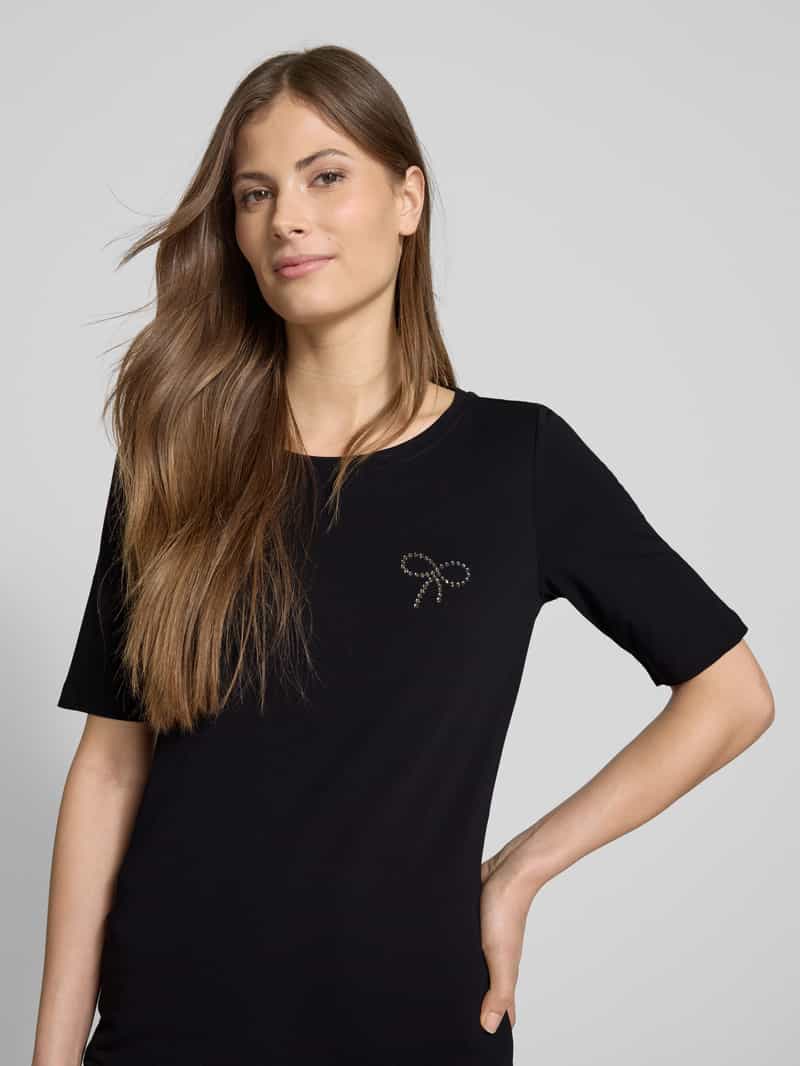 s.Oliver RED LABEL Slim fit T-shirt van katoenmix