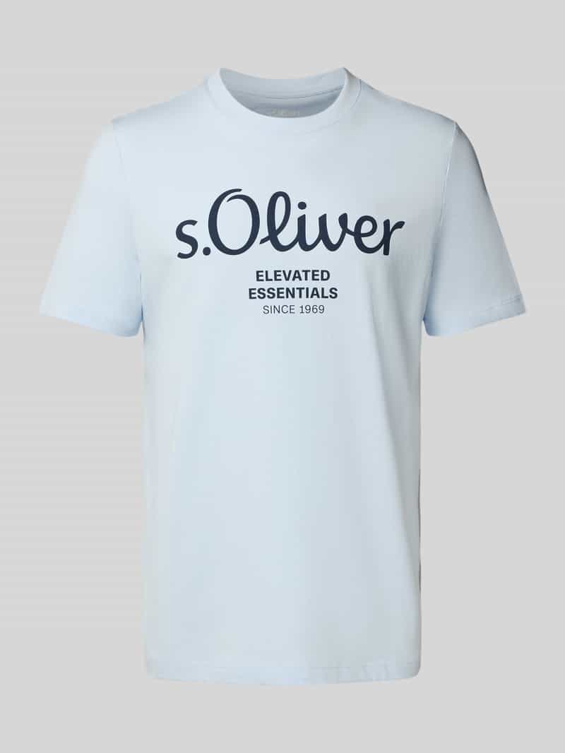 s.Oliver RED LABEL Regular fit T-shirt van puur katoen