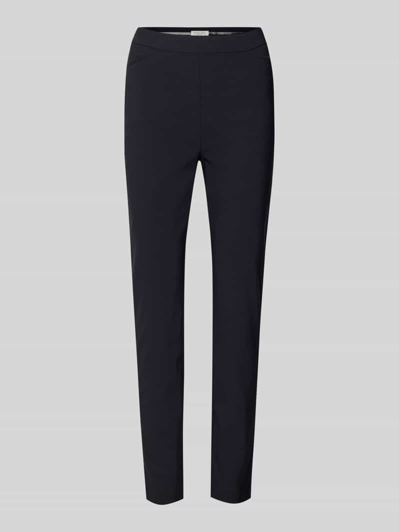 Stoffen broek met smalle pasvorm van crêpe