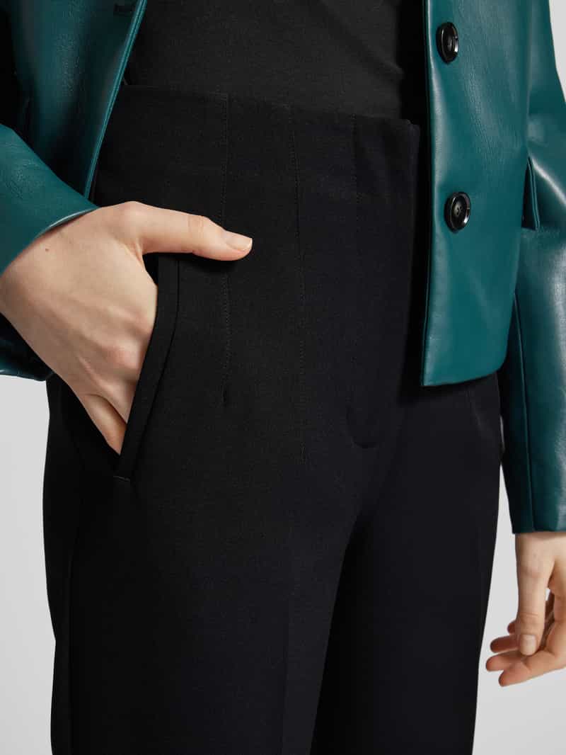 Vero Moda Tapered fit stoffen broek met hoge taille model 'LINA'