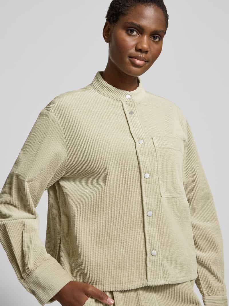 Opus Relaxed fit overhemdblouse met borstzak model 'Falve'