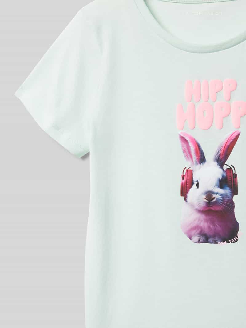 Tom Tailor Regular fit T-shirt van puur katoen met motiefprint