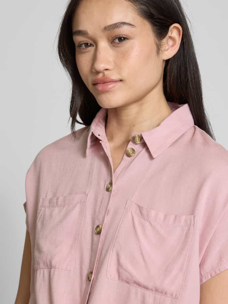 Pieces Boxy fit overhemdblouse met knoopdetail model 'PIA'