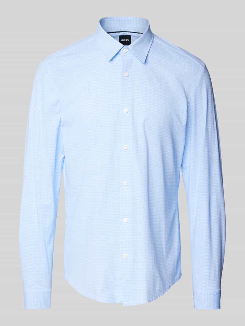 Boss Slim fit vrijetijdsoverhemd met kentkraag model 'Roan'
