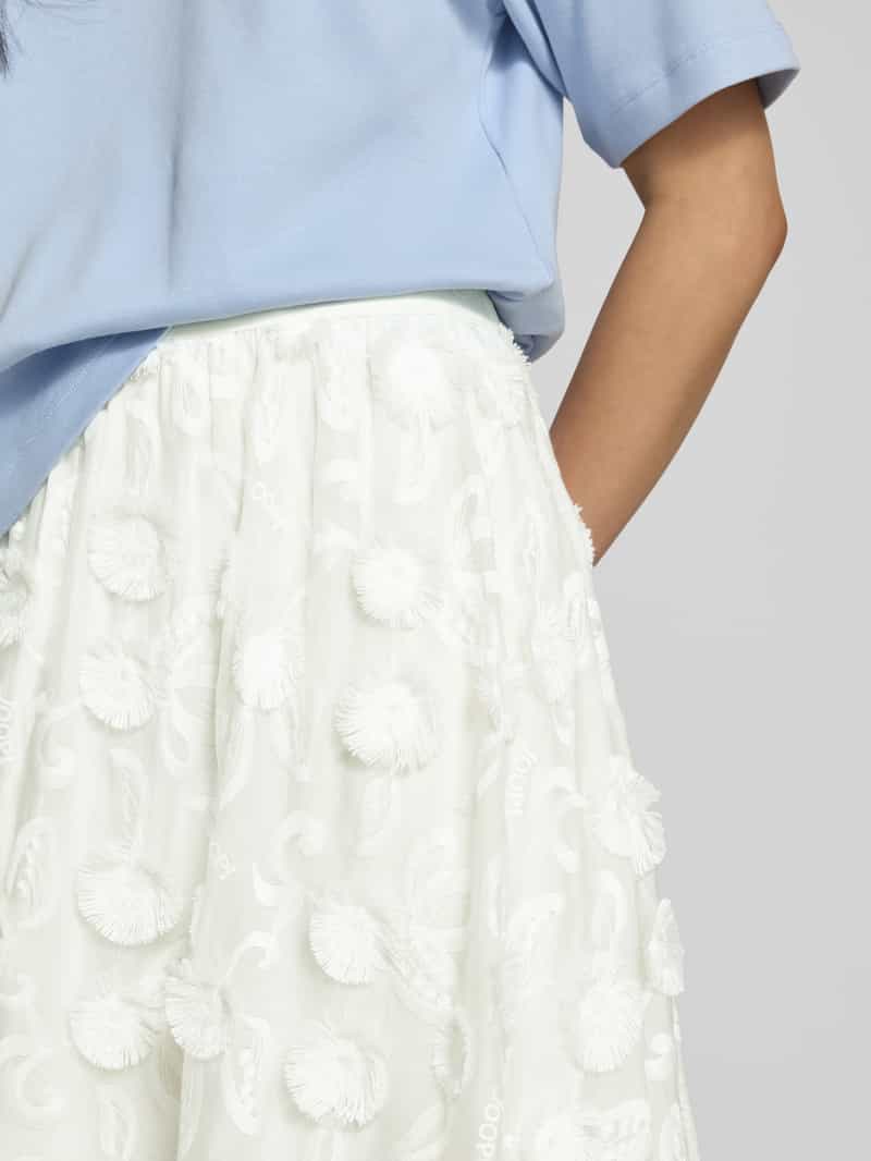 Joop! Midirok met elastische band met label model 'Saki'
