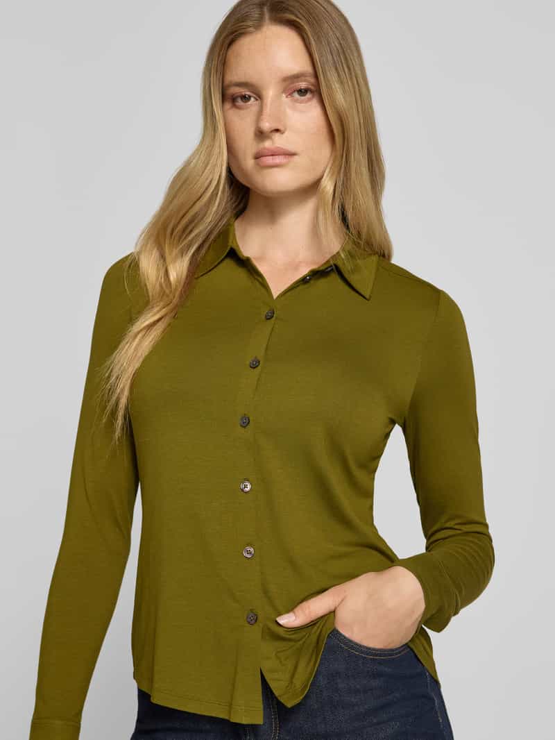 Marc O'Polo Regular fit blouse met lange mouwen van viscosemix