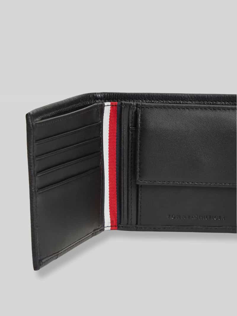 Tommy Hilfiger Portemonnee van echt leer zwart, foto 3