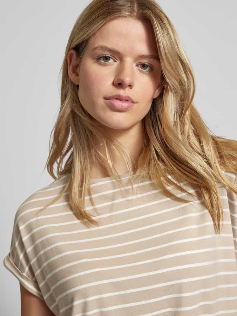QS T-shirt met streepmotief
