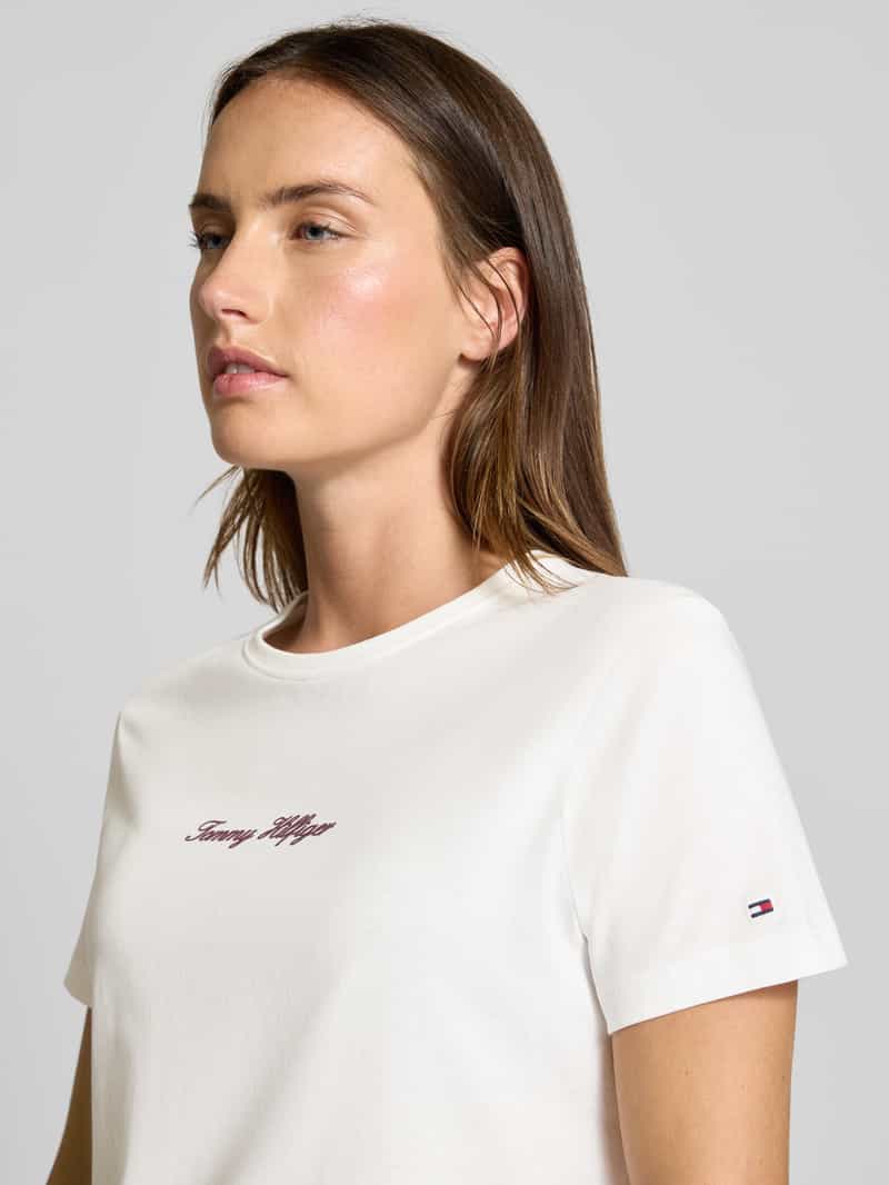 Tommy Hilfiger Regular fit T-shirt van puur katoen