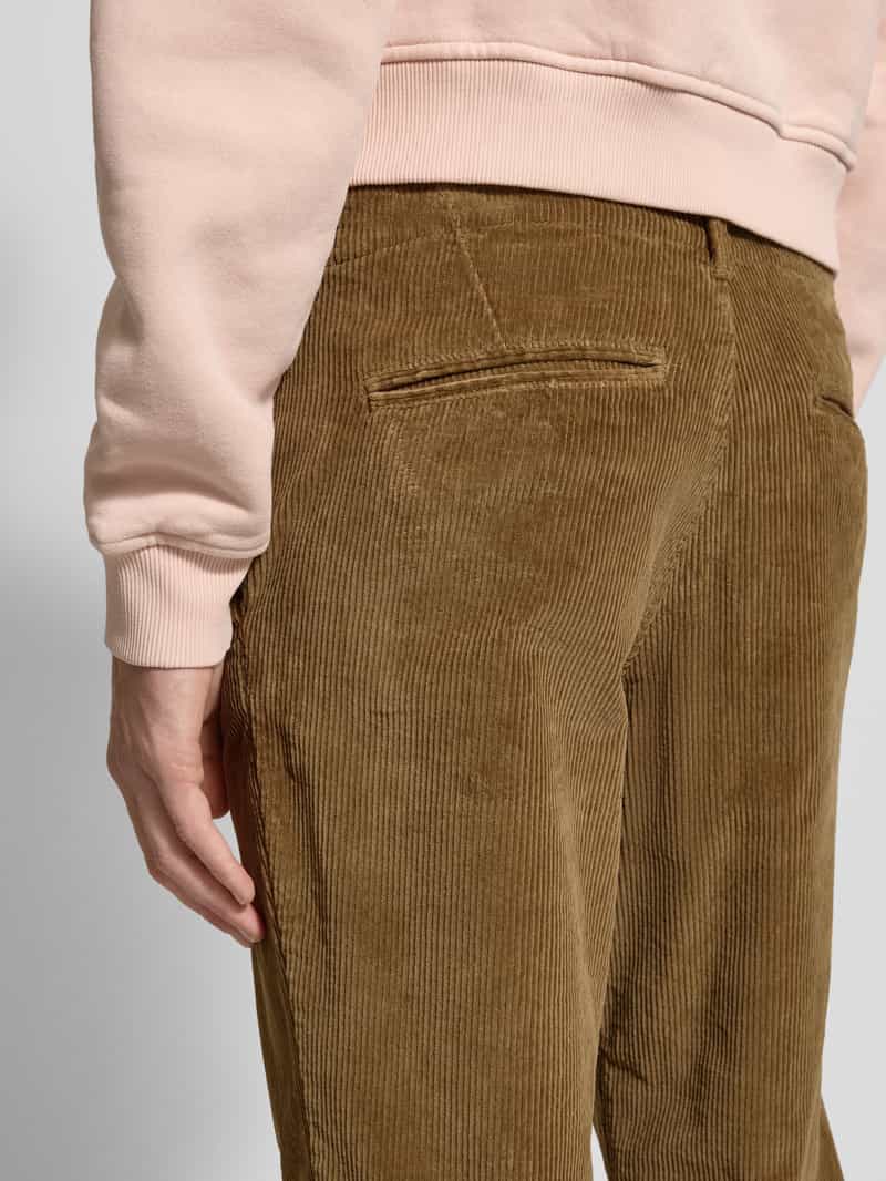 jack & jones Slim fit stoffen broek in ribcordlook model 'Marco'