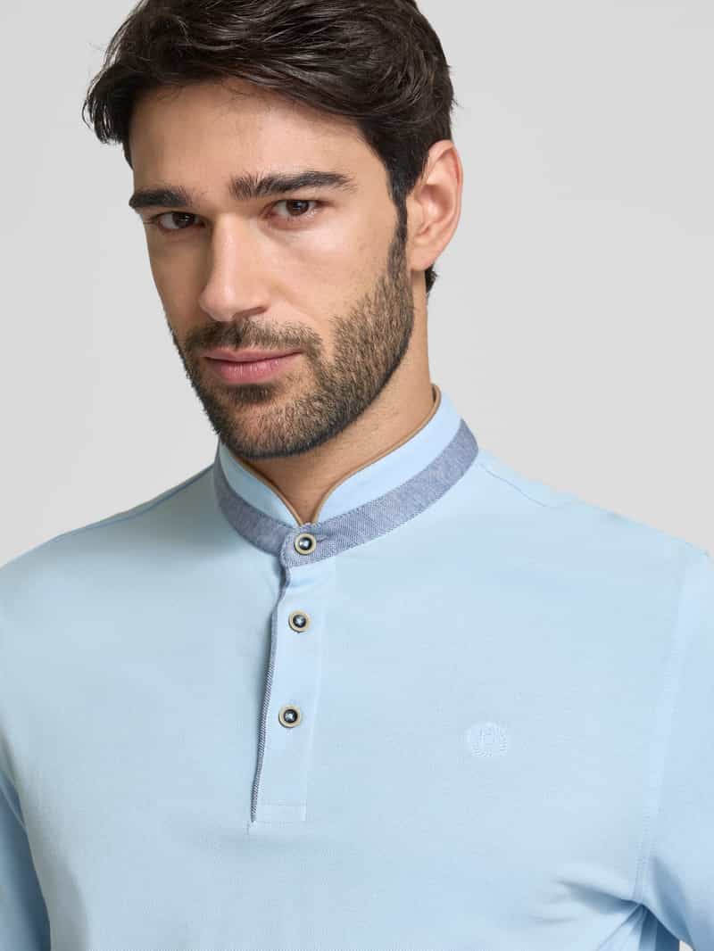 Bugatti Regular fit poloshirt met opstaande kraag