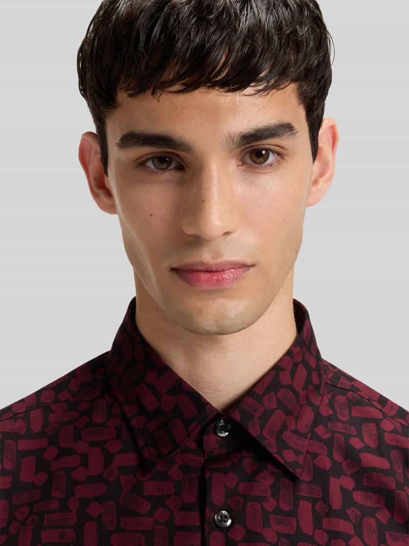 HUGO Slim fit vrijetijdsoverhemd van puur katoen model 'ERMO'
