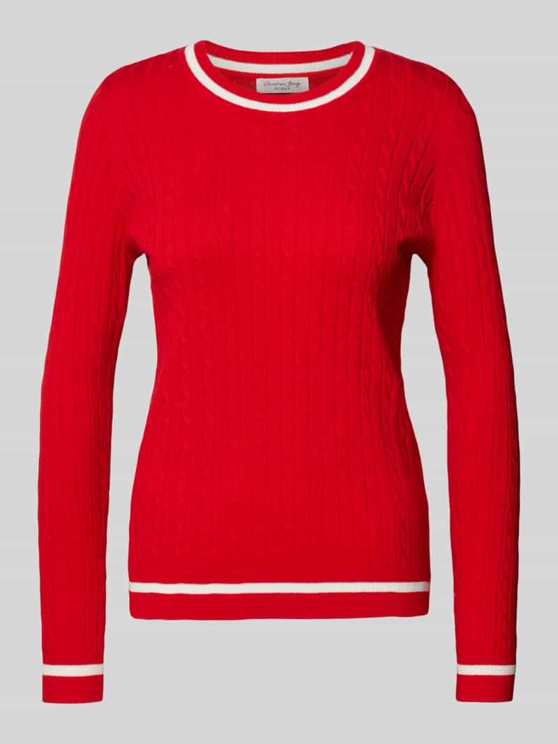 Christian Berg Woman Gebreide pullover met ribboorden