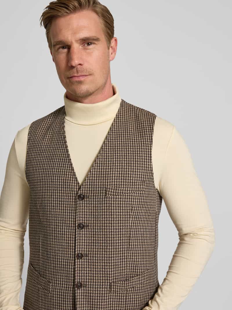 CG Club of Gents Gilet met paspelzak op de borst model 'Morley'
