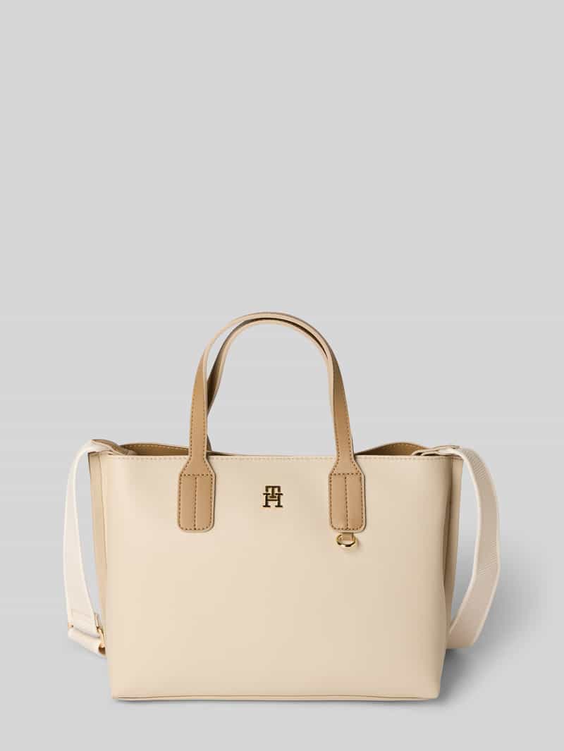 Tommy Hilfiger Tote bag met logo-applicatie van metaal