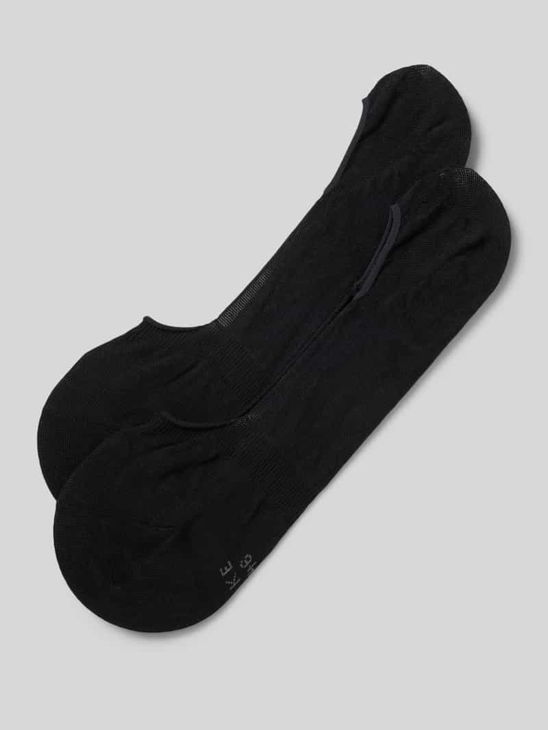 Kousenvoetjes met labeldetail, model 'Stap Medium Cut'