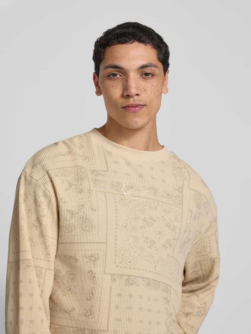 Karl Kani Shirt met lange mouwen en labelstitching