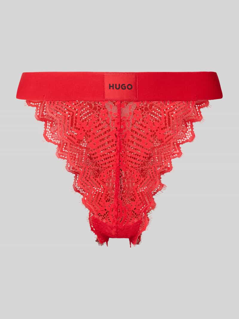 HUGO Slip van kant model 'RED LABEL LACE'