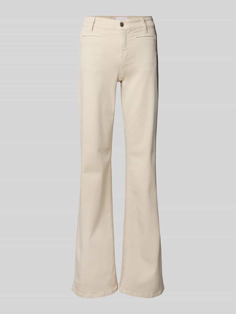 CAMBIO Flared cut broek met paspelzakken model 'TESS'