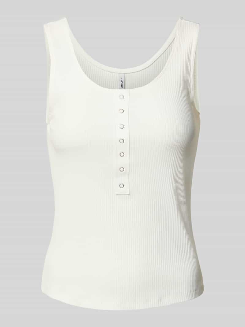 Only Slim fit tanktop van katoenmix model 'SIMPLE'