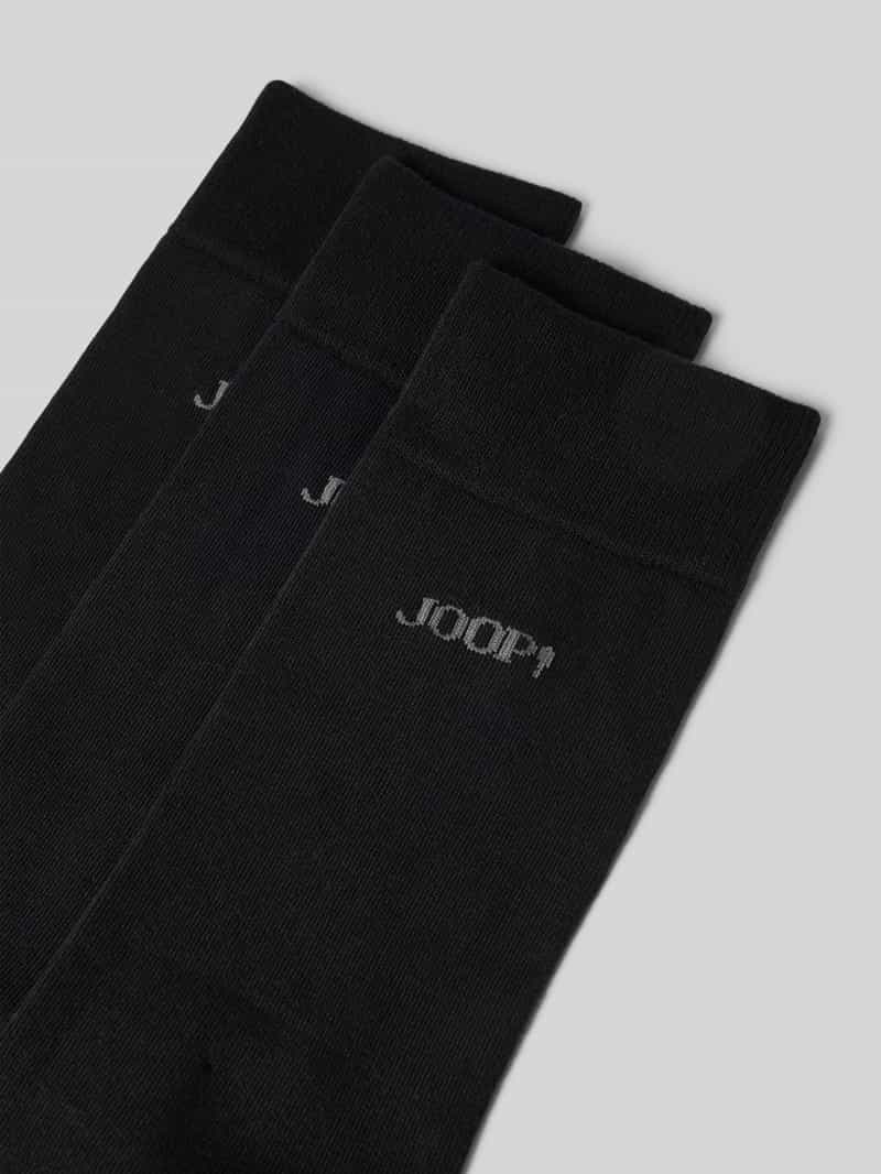 JOOP! Collection Sokken met labeldetail in een set van 3 paar