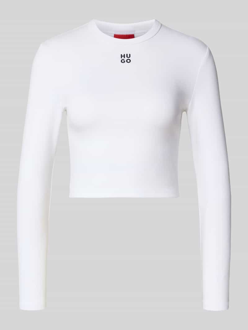 HUGO Regular fit shirt met lange mouwen van katoenmix model 'DAFILOMENA'