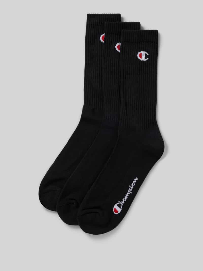 Sokken met labeldetail in een set van 3 paar, model 'Crew Socks'